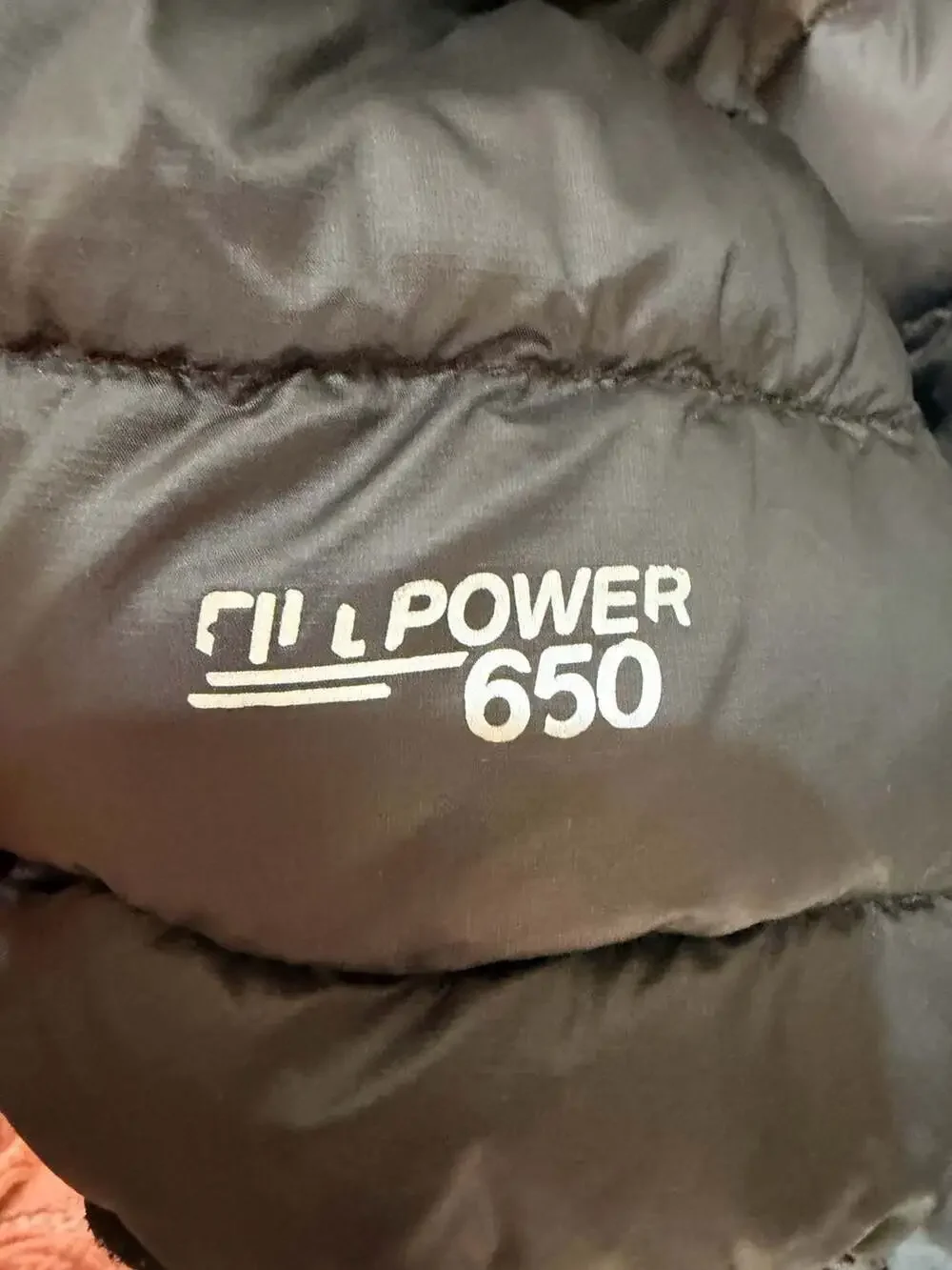 Kids Gerry Hooded Down Jacket Size L 14-16 Black Gray Powerfill 650
